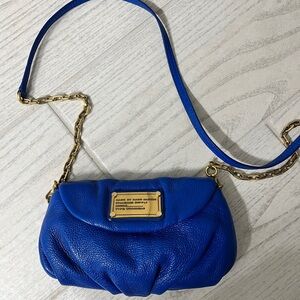 Marc By Marc Jacobs Blue Leather Chain Strap Bag